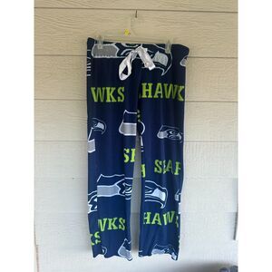 NFL Team Apparel Seattle Seahawks Women's Fleece Pajama Pants - Size Large